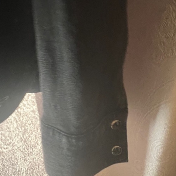 John Varvatos black snap button shirt - Picture 3 of 5